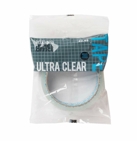 WHSmith Ultra Clear Tape 22mm x 40m