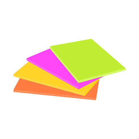 Post-it Super Sticky Neon Meeting Notes 149x98mm Pack Of 4