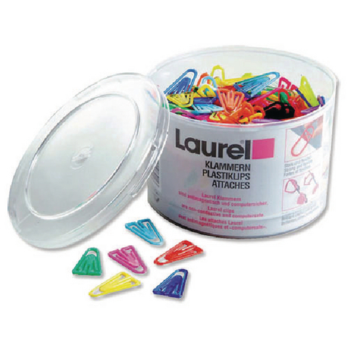 Plastic Paperclip 35mm Assorted (200 Pack) 126130399