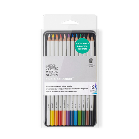 Winsor & Newton watercolour pencils x 12 set