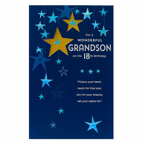 Gibson 18th Birthday Grandson Card