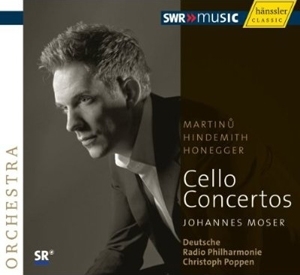 Martinu/Hindemith/Honegger: Cello Konzerte