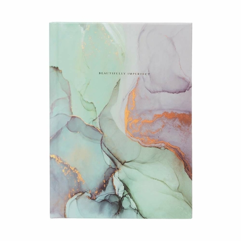 WHSmith A5 Mint Marble Notebook