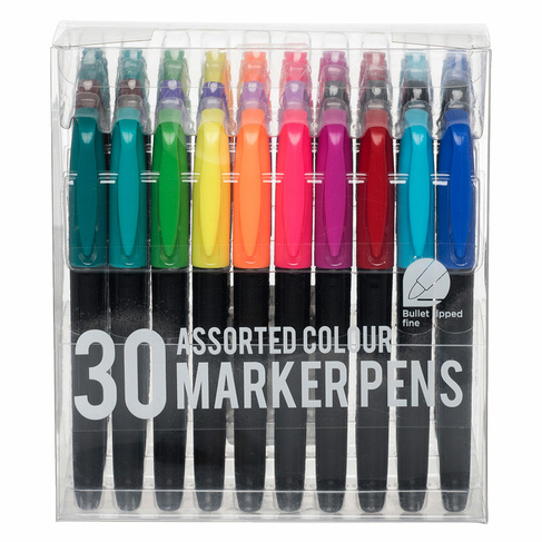 WHSmith Markers Box (Pack of 30)