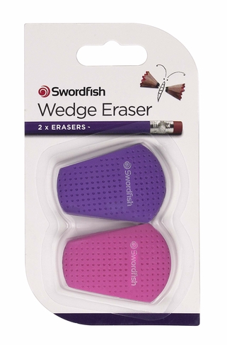Swordfish Wedge Eraser Pink/Purple