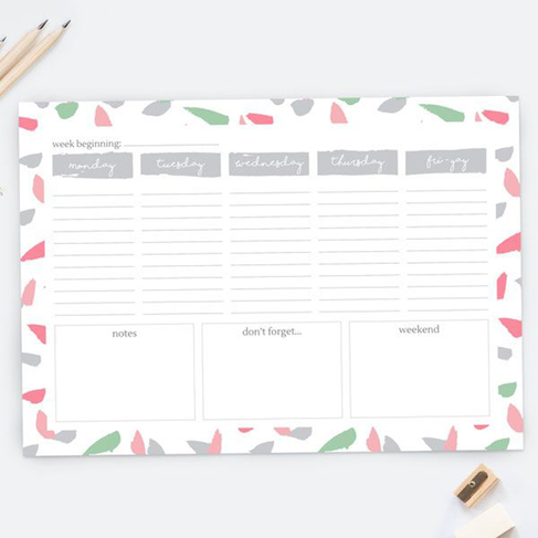 Dotty About Paper Paint The Town A4 Pad Desk Planner