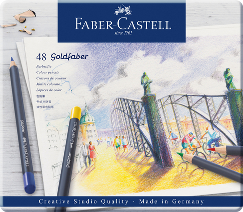 Faber-Castell Creative Studio Goldfaber Colouring Pencils (Pack of 48)
