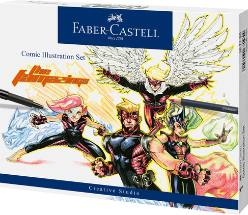 Faber-Castell Creative Studio PITT Artist Drawing Pens Comic Illustration Set