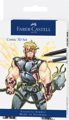 Faber-Castell Creative Studio PITT Artist Drawing Pens 3D Comic Illustration Set