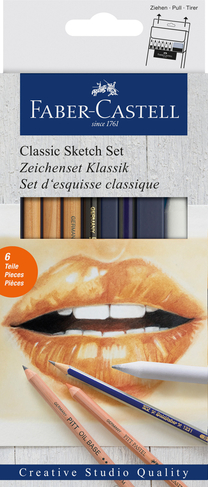 Faber-Castell Creative Studio Classic Sketch Set (Pack of 6)
