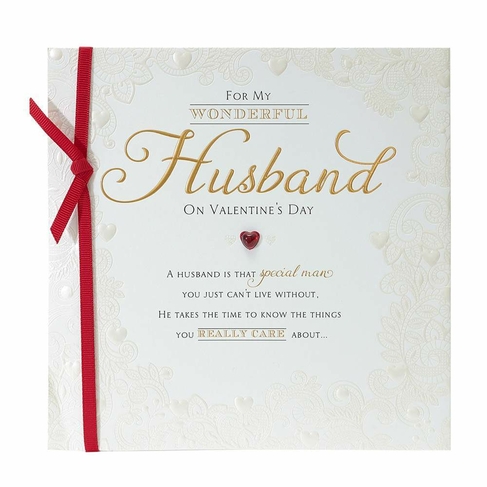 UK Greetings Husband Valentine's Day Card