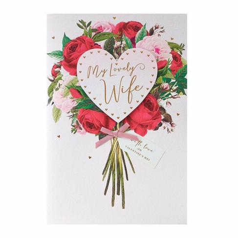 UK Greetings Wife Valentine's Day Card