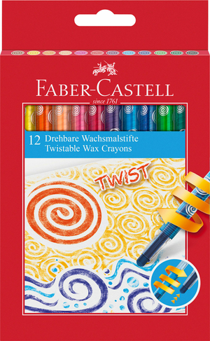 Faber-Castel Twistable Wax Crayon (Pack of 12)