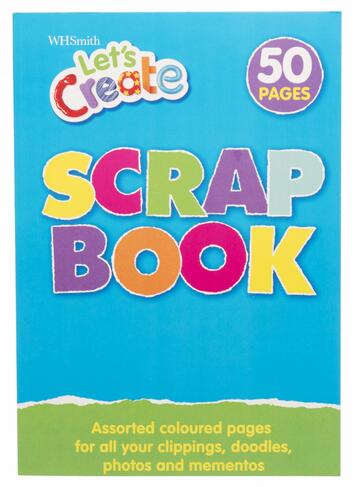 WHSmith Let's Create A4 Children's Scrapbook 50 Assorted Pages