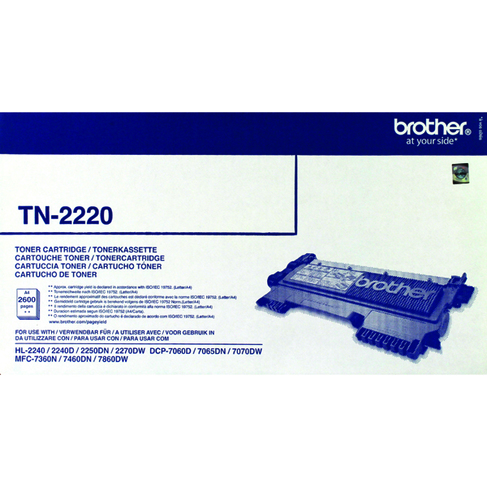 Brother High Yield Black Toner Cartridge 2.6K FAX-2940 TN2220