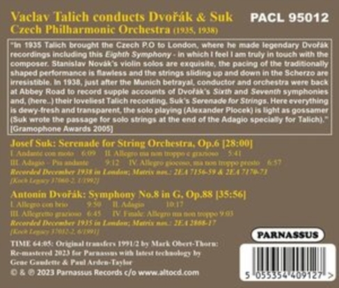 Vaclav Talich Conducts Dvorak Symphony 8/...