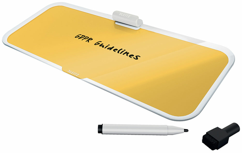 Leitz Cosy Glass Desk Notepad Yellow