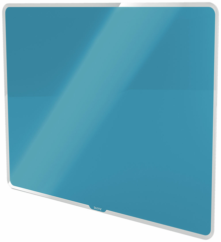 Leitz Cosy Magnetic Glass Whiteboard 600x400mm Blue