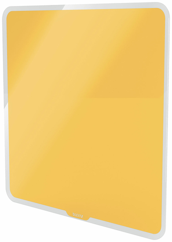 Leitz Cosy Magnetic Glass Whiteboard 450x450mm Yellow