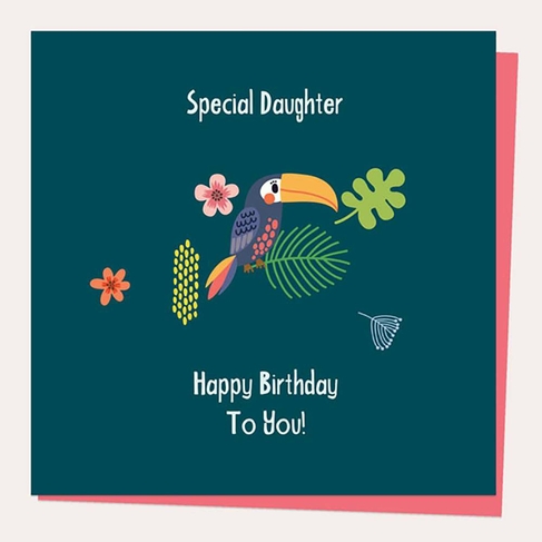 Dotty About Paper Toucan Daughter Birthday Card 