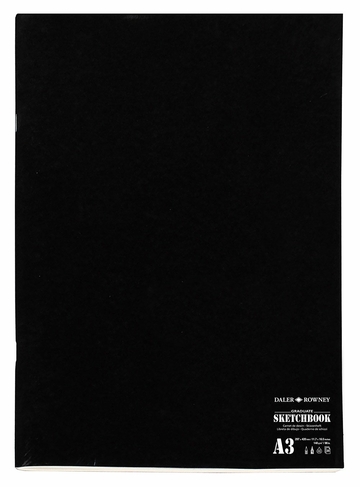 Daler-Rowney Graduate A3 Staple Bound Matt Soft Cover Sketchbook 130gsm 20 Extra White Sheets