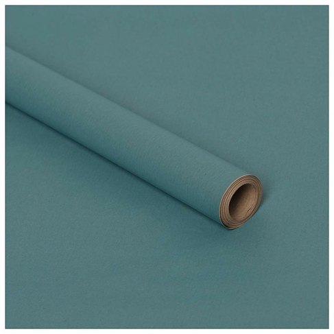 WHSmith Kraft Turquoise Wrapping Paper 4m
