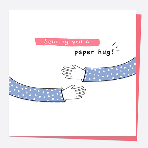 Dotty About Paper Arms Paper Hug Card