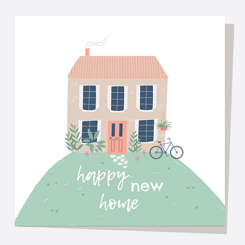 Dotty About Paper Home On A Hill Happy New Home Card