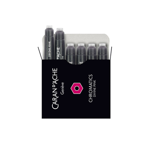 Caran D'Ache Divine Pink Fountain Pen Cartridges (Pack of 6)