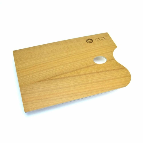 Jakar Rectangular Flat Wooden Palette with Thumb Hole