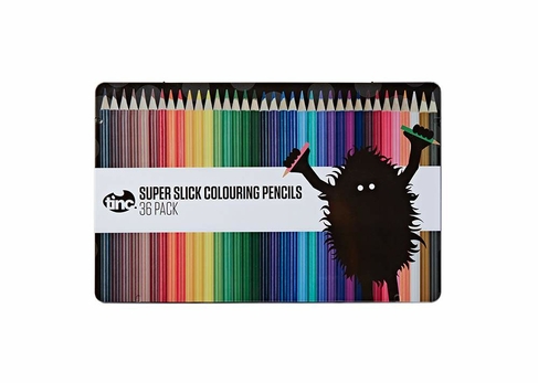 Tinc Super Slick Colouring Pencils (36pcs Tin)