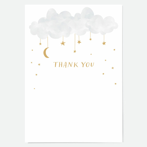 Dotty About Paper Thank You Cards Cloud & Stars (Pack of 10) 