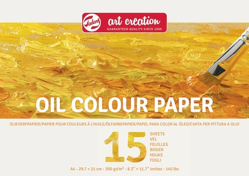 Talens Art Creation A4 Oil Paper Pad 300gsm 15 Sheets
