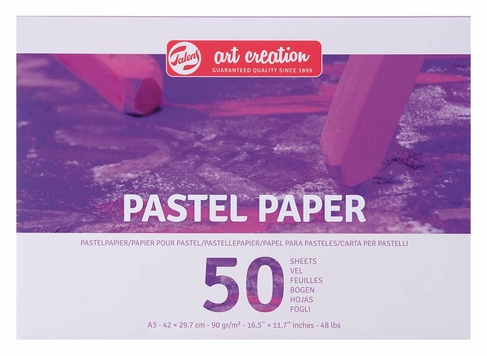 Talens Art Creation A3 Pastel Paper Pad 90gsm 50 White Sheets