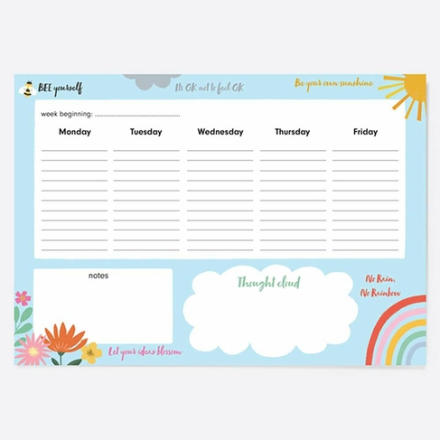 Dotty About Paper Thought Cloud Paper Hug Charity Desk Planner