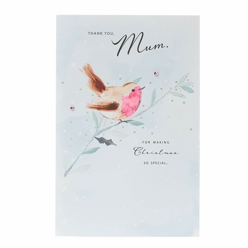 UK Greetings Watermark Brand Mum Christmas Card