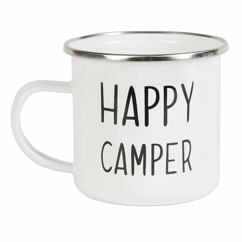 Sass & Belle Happy Camper Enamel Mug
