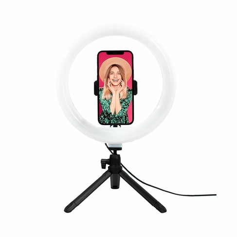 Selfie Ring Light Dimmable Desktop LED Circle Light with Tripod Stand for  Live Streaming/Laptop Video Conference/Makeup/TikTok - AliExpress