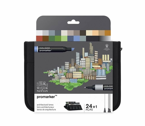 Winsor & Newton ProMarker Architectural Tones (Pack of 24)