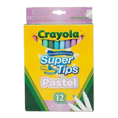 Crayola Supertips Pastel (Pack of 12)