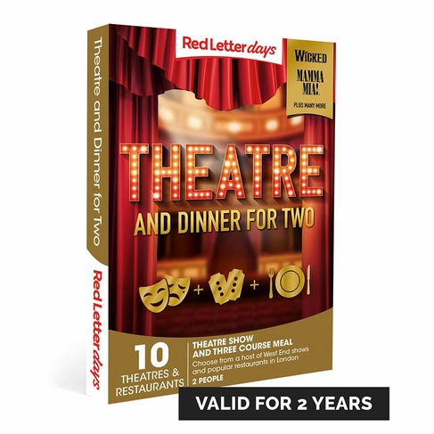 Red Letter Days Theatre and Dinner for Two Gift Experience