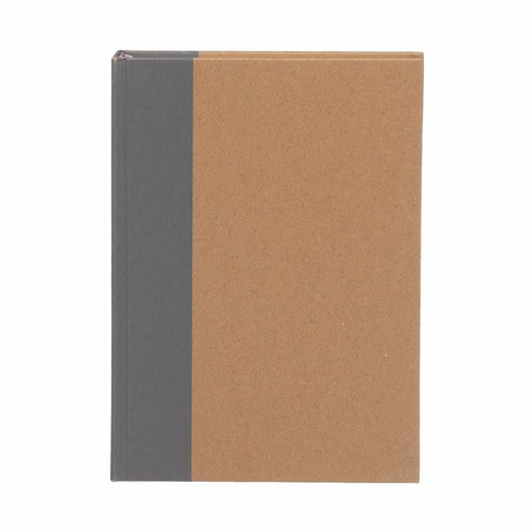 WHSmith Whsmith Kraft And Grey Hardback A5 Notebook