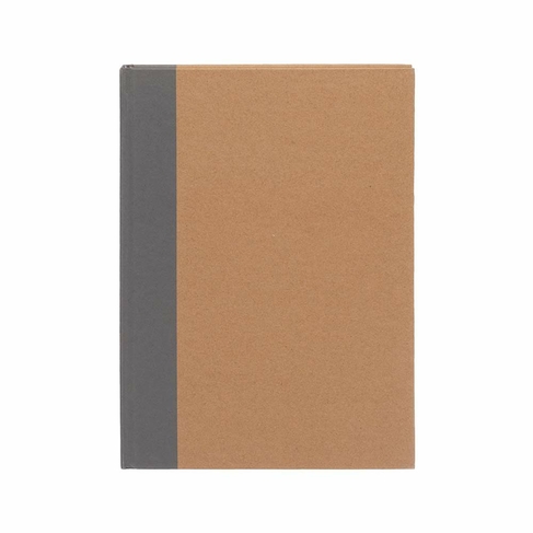 WHSmith Kraft And Grey Hardback A4 Notebook