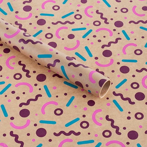 INKU Recycled and Recyclable Confetti 4m Wrapping Paper 