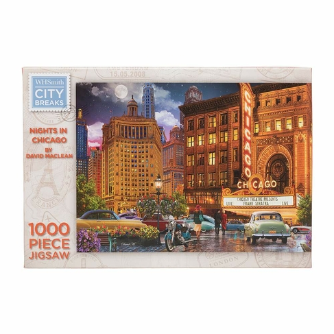 WHSmith Nights In Chicago 1000 Piece Jigsaw Puzzle