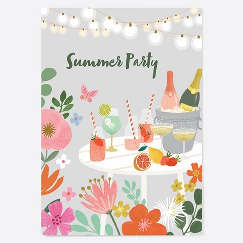 Dotty About Paper Beautiful Blooms Summer Birthday Invitations 