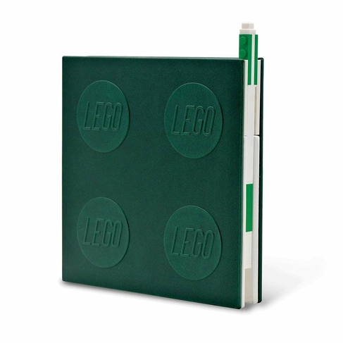 Lego Green Locking Notebook with Gel Pen 