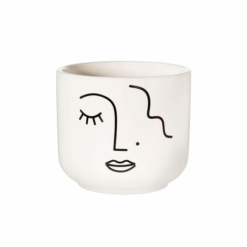 Sass & Belle Abstract Face Large Planter
