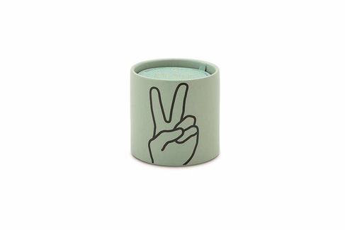 Paddywax Impressions Peace Lavender and Thyme Mint Ceramic Candle