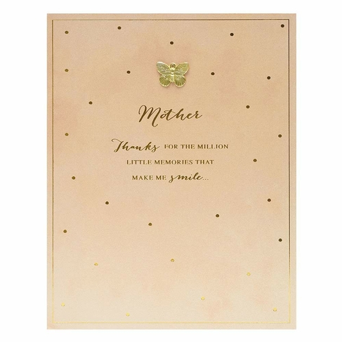 UK Greetings Butterfly Charm Mother's Day Card